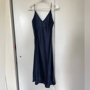 Silk Maison midi slip dress